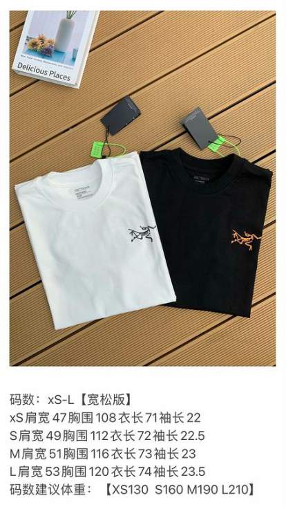 Picture of Arcteryx T Shirts Short _SKUArcteryxXS-LtptxS0222702